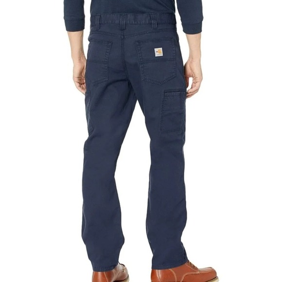 Carhartt Other - Carhartt Rugged Flex Loose Fit Canvas Work Pants Navy Blue BN2080-W Mens 31x31